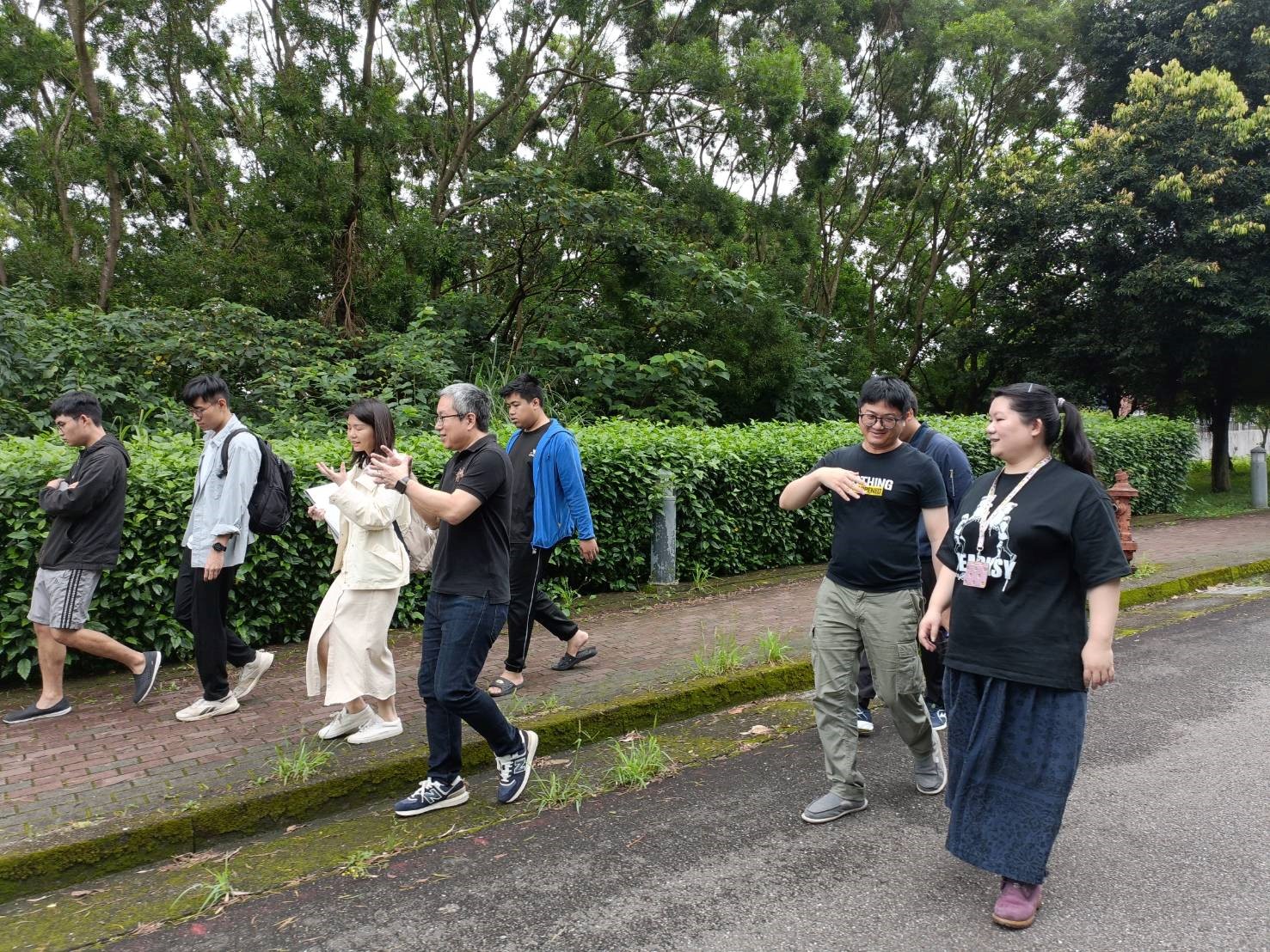 新北市交通局、學務長、總務處事務組、學生會代表一同參與會勘